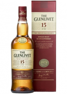 WHISKY SCOTCH SINGLE MALT THE GLENLIVET 15 AÑOS X 700 CC