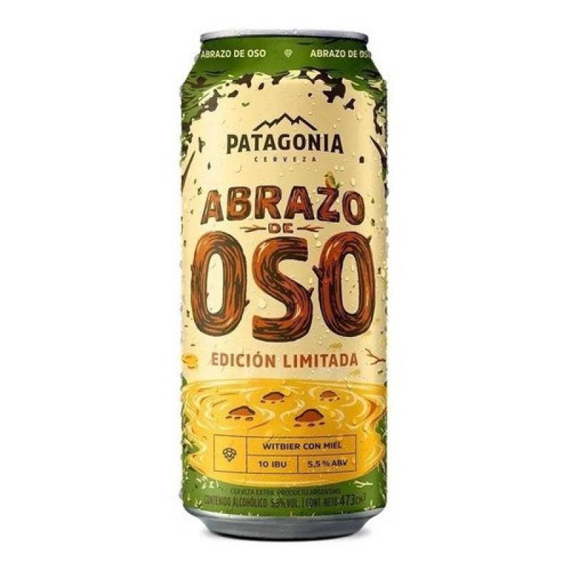 CERVEZA PATAGONIA ABRAZO DE OSO X 473 CC
