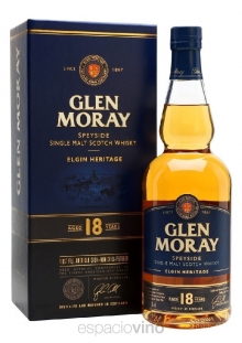 WHISKY SCOTCH SINGLE MALT GLEN MORAY HERITAGE 18 AÑOS 