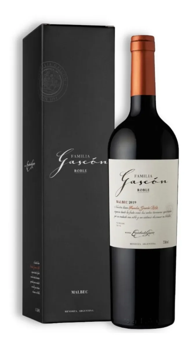 ESTUCHE FAMILIA GASCON ROBLE MALBEC X1 X 750