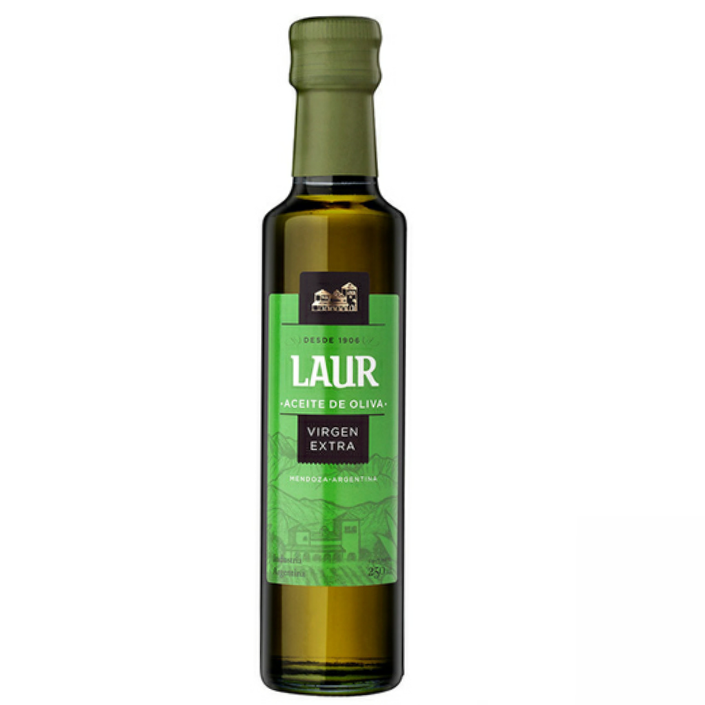 ACEITE LAUR EXTRA VIRGEN VIDRIO X 500 CC