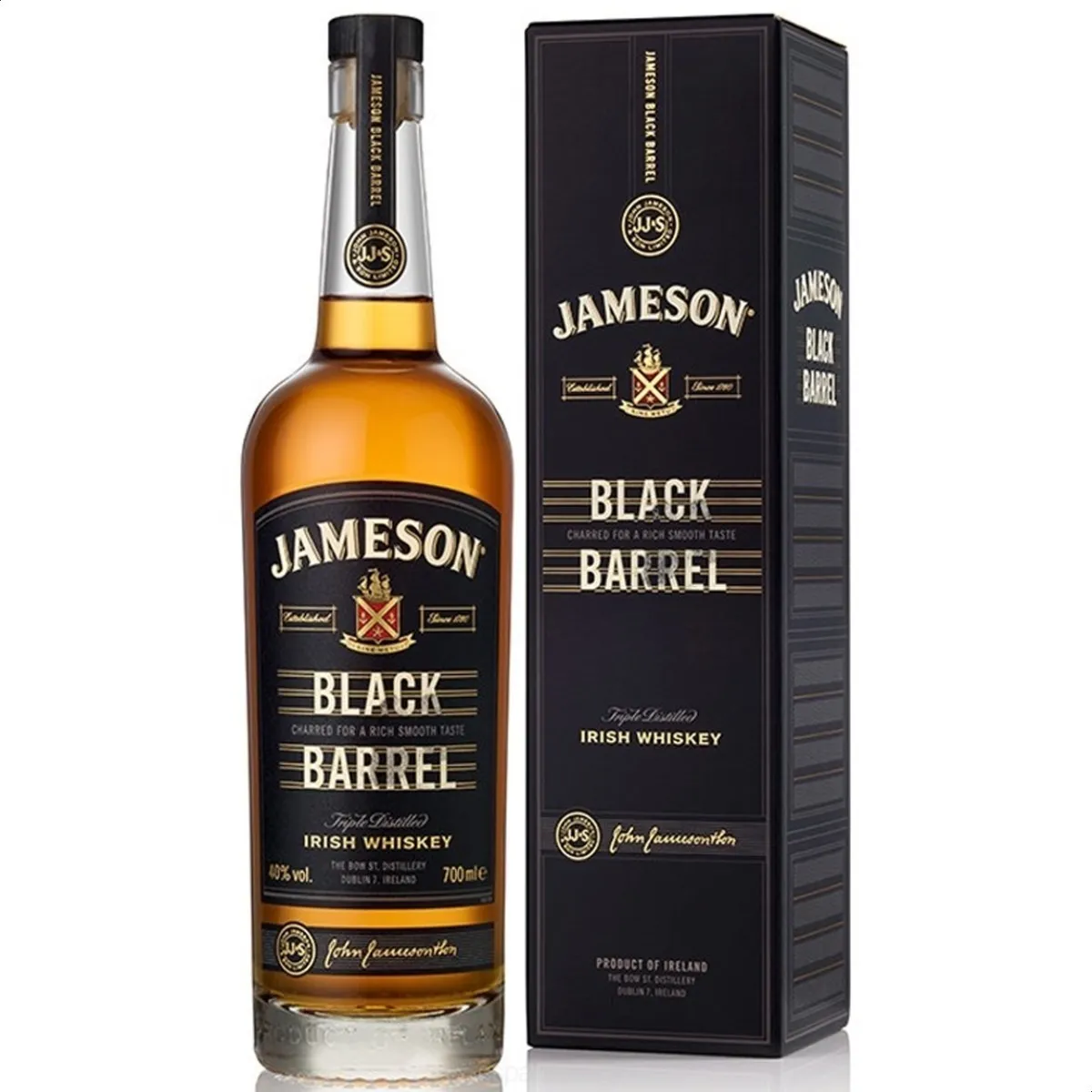 WHISKEY IRISH JAMESON BLACK BARREL X 700 CC