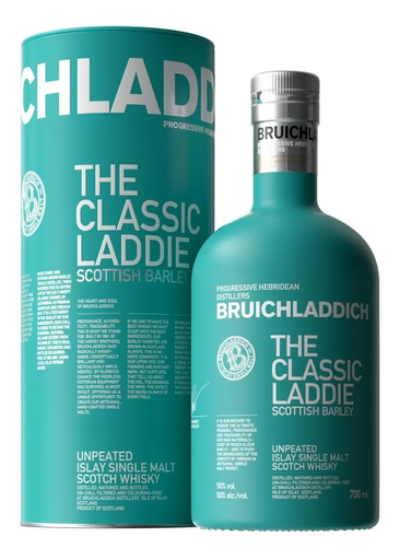 WHISKY SCOTCH SINGLE MALT BRUICHLADDICH CLASSIC LADDIE X 700