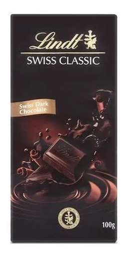 CHOCOLATE LINDT SWISS CLASSIC DARK X 100 GR